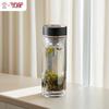 TAFUCO Double-Wall Borosilicate Glass Tea Infuser Bottle