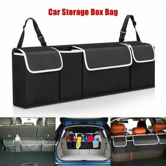 Large Car Boot Organiser Back Seat Hanger Tidy Storage Bag Pocket Hanging Pouch