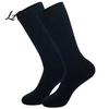 Daily Commute Work Socks Men Striped Crew Socks Cotton Dress Moisture Wicking Everyday Wear Resistant Breathable for Business Office Casual