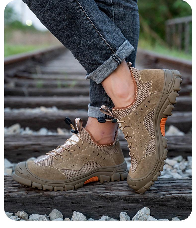 Lightweight Mesh Steel Toe Work Shoes: Anti-Smash, Anti-Puncture, Comfortable for Construction