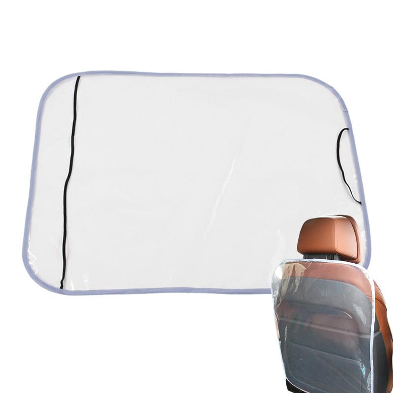 Car Seat Backrest Protector Kick Mats Back Seat Protectors For Vehicles PE Film Kick Mat Seat Protector Protect From Dirt Mud