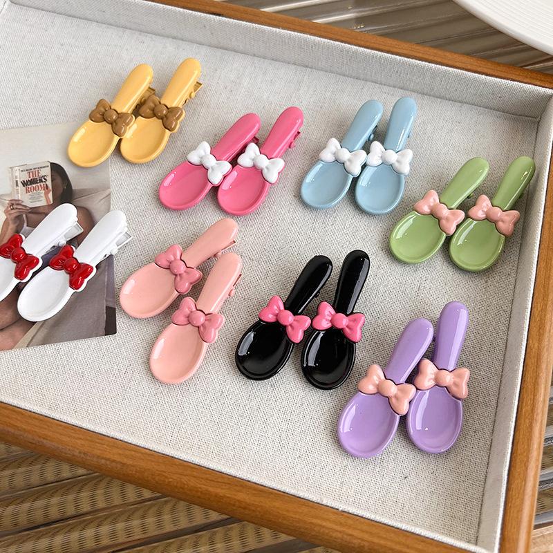 UXSL New Cute And Funny Creative Hair Clips Colorful Bow Soup Spoon Hairpins for Women Girls Barrettes Fashion Hair Accessories