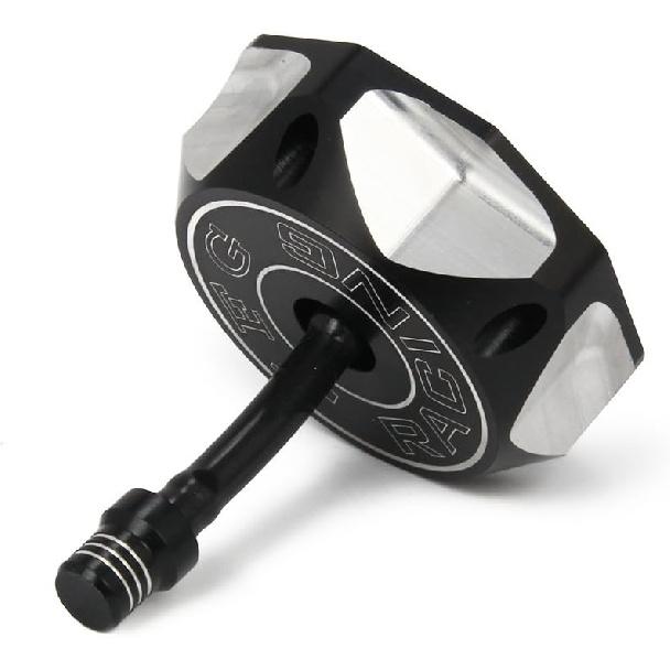 JFG RACING Motorcycle Gas Fuel Tank Cap CNC for TTR125 00-09 20-23 TTR230 05-23 Raptor 700 06-23 TTR90 Raptor 50 Raptor 80 Dirt Bike ATV Black