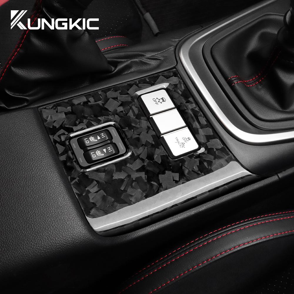 Forged Carbon Fiber Sticker For Subaru BRZ Toyota GR86 2025 2025 2025 2025 Car Seat Heat Button Cover Trim Interior Accessories