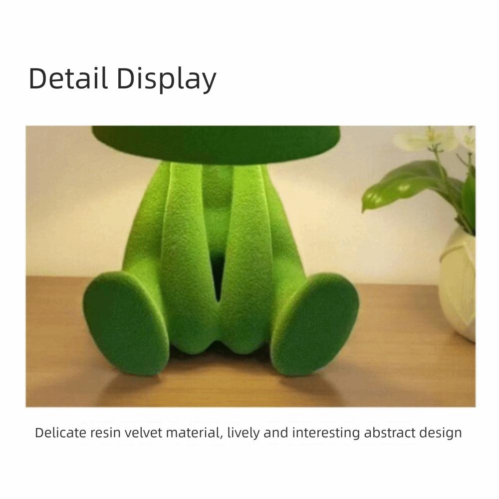 Lampada da Tavolo Touch Control Texture Floccata Design Colorato Lampada da Comodino Mini Dimensioni Forma Creativa Luce per Lettura Camera dei Bambini