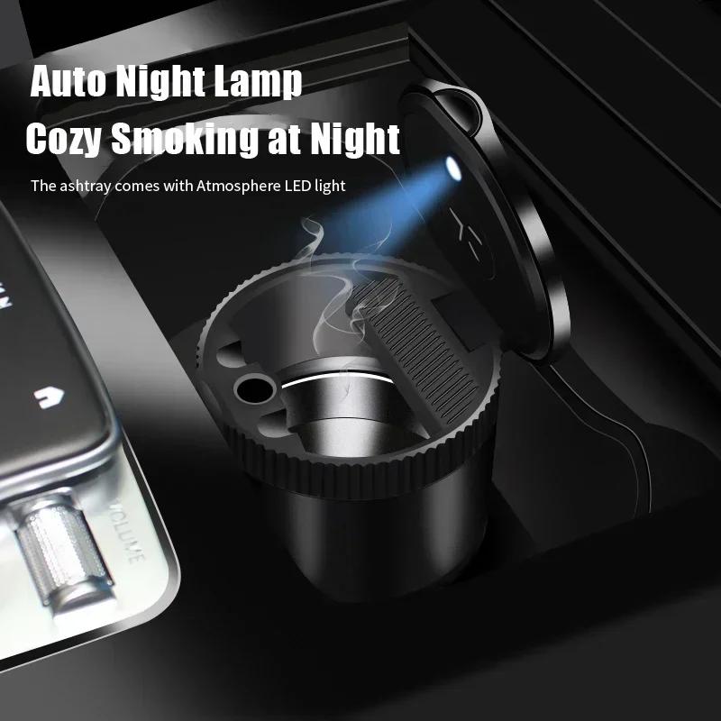 LED Car Ashtray Flame Cigarette Holder Accessories for Volkswagen VW Rline GOLF JETTA PASSAT Polo SCIROCCO TOUAREG TOURAN T-ROCKD1