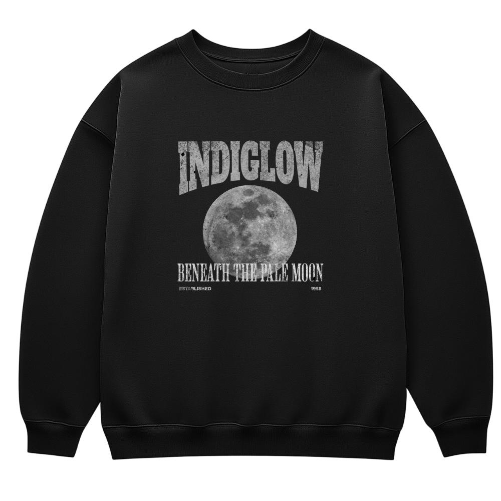 Винтажная толстовка Indi Glow с принтом Луна Black/Xl