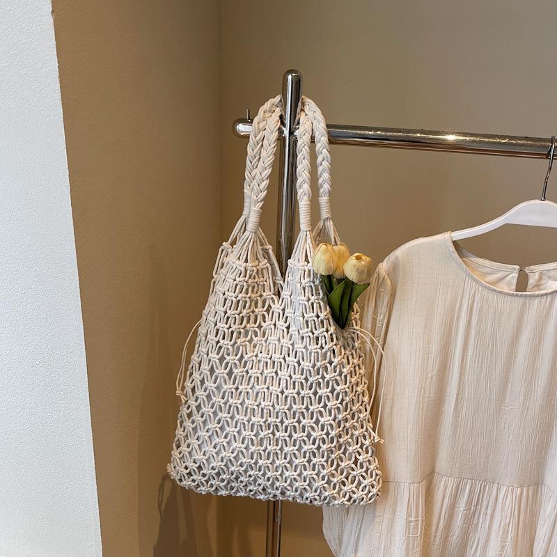 

Вместительная полая сумка женская летняя новая повседневная плетеная сумка для поездок на работу, для отпуска на море, пляжная сумка