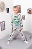 Boys’ Classic Pajama Set – Lightweight Cotton Knit & Button Detail, Any Season, 6077-002-33-4 HC