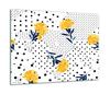 GLASS PROTECTIVE PLATE FOR STOVE 60x52 FLOWERS