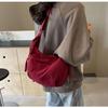 Ženy Jednofarebné Veľkokapacitné Zips Taška s knedľou na drdol Voľný čas Športové Plátno šikmé Tašky cez rameno Crossbody Nastaviteľný popruh
