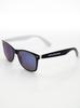 Lucky Dice Name Contrast Uni Wayfarer Sunglasses Black / White / Purple