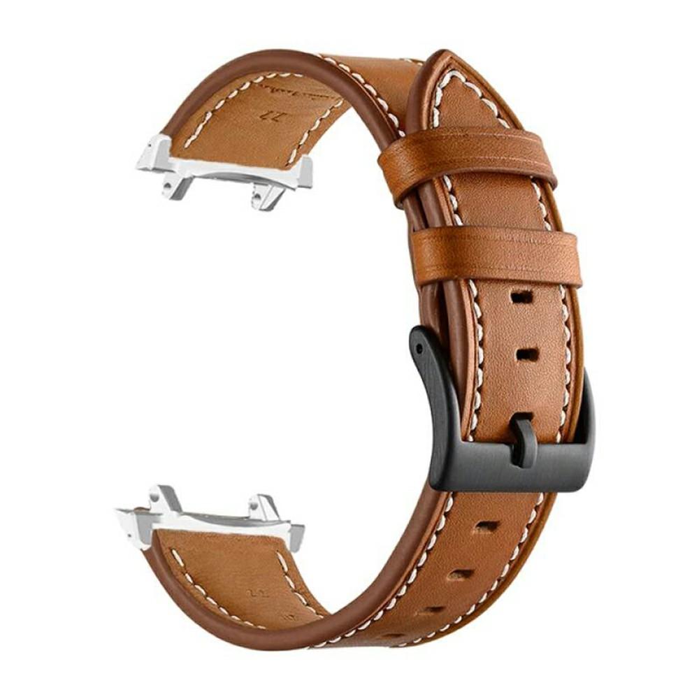 Fiber Leather Watch Band for Huami Amazfit T-Rex 3 Stitching Line Quick Release Replacement Strap