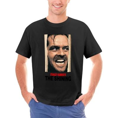 FIBOPEG Herren T-Shirt Jack Torrance THE Shining Baumwoll-T-Shirt Kurzarm Grafik-T-Shirt Unterhemden Sportbekleidung