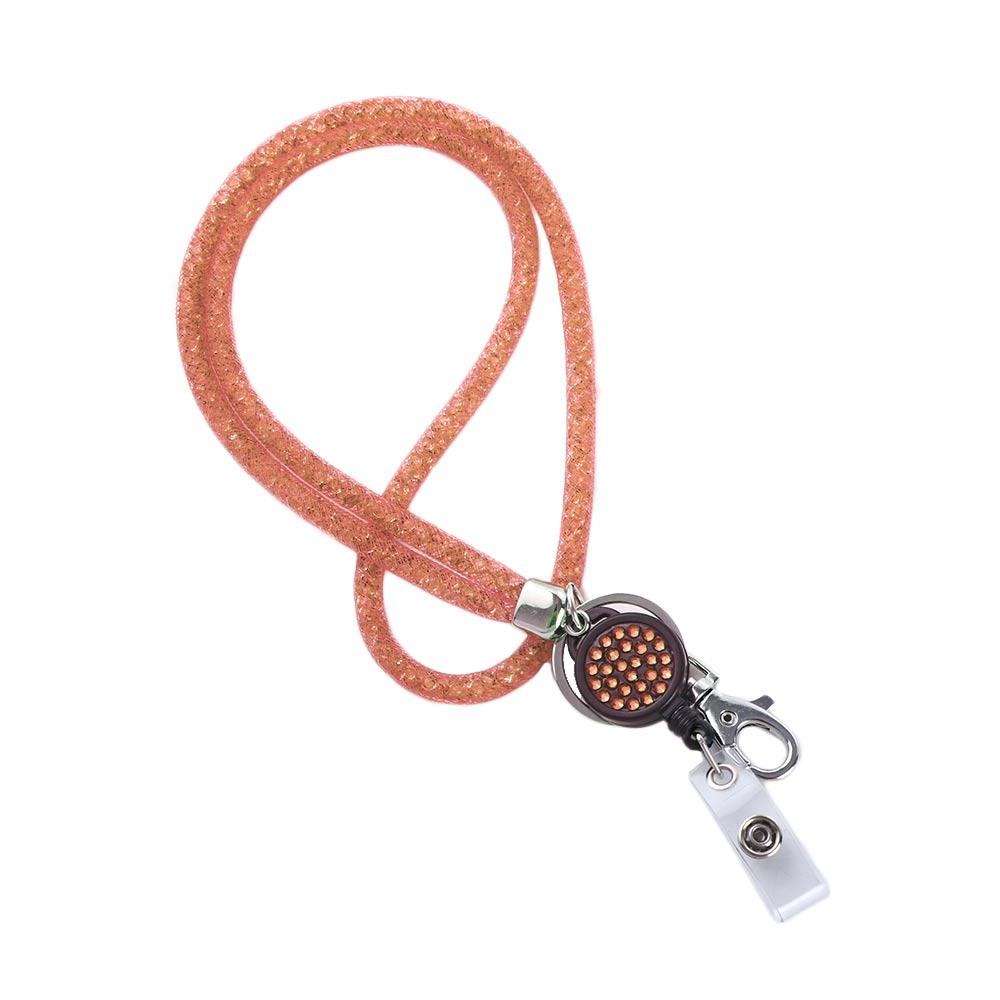 Card ID Card Badge Holder Clip Nurse Doctor Key Chain Retractable Badge Necklace Strap ID Badge Holder Hanging Rope Lanyard