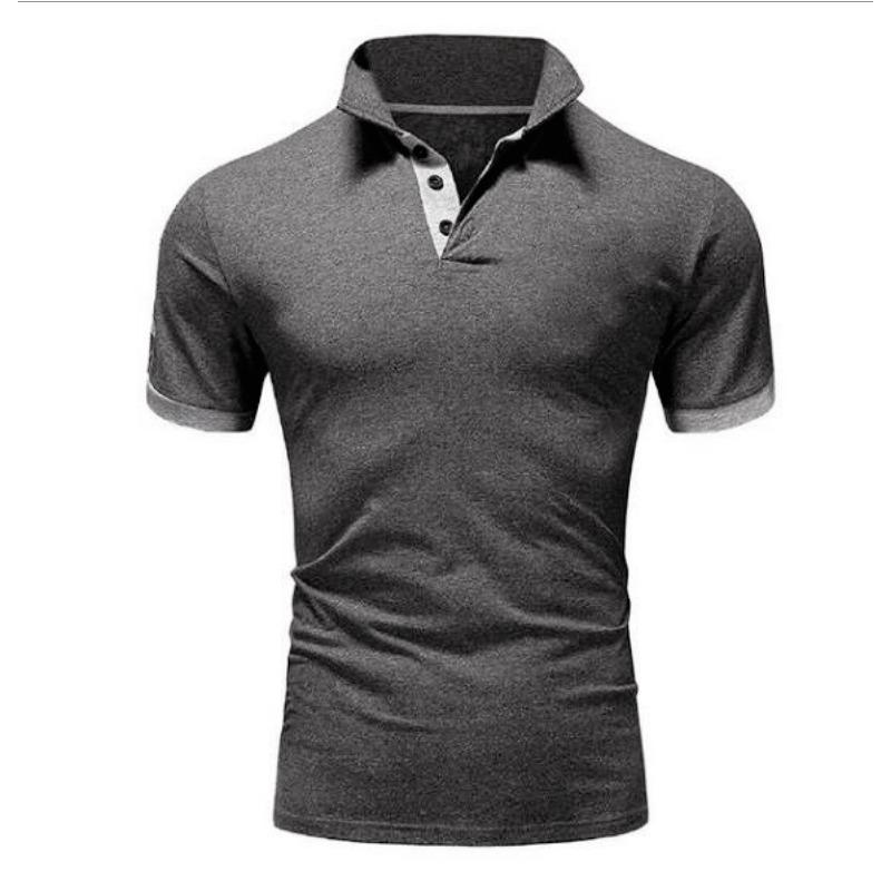 Herren T-Shirts Kurzarm-T-Shirt Fitness Muskel Jogger Bodybuilding Schnelltrocknendes T-Shirt Männliche Sportbekleidung Übergroße Oberteile POLO
