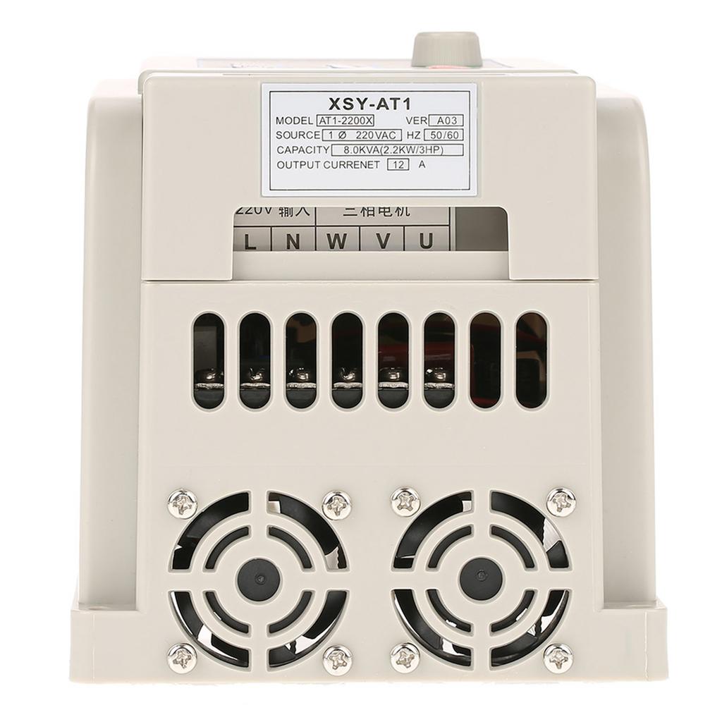 220VAC Single Phase Variable Frequency Drive VFD Speed Controller for 3 Phase 2.2kW AC Motor