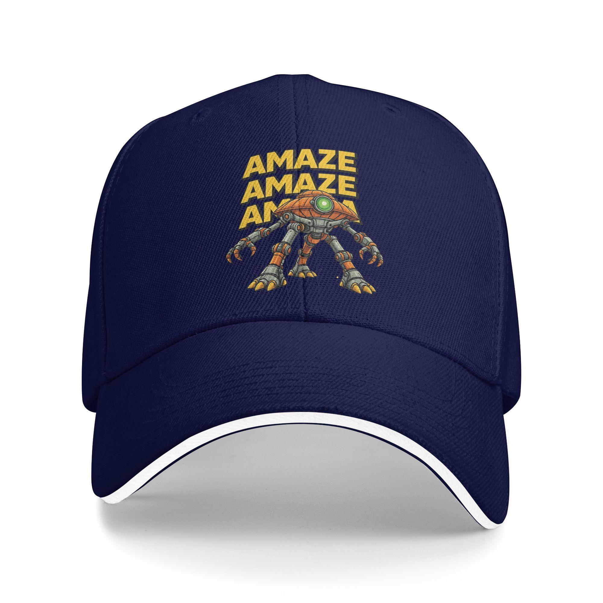 

Project Hail Mary Rocky Amaze Amaze Jazz Hands Sun Baseball Cap Summer Men Print Trucker Hat Casual Running Hippie Baseball Caps One Size темно-синий