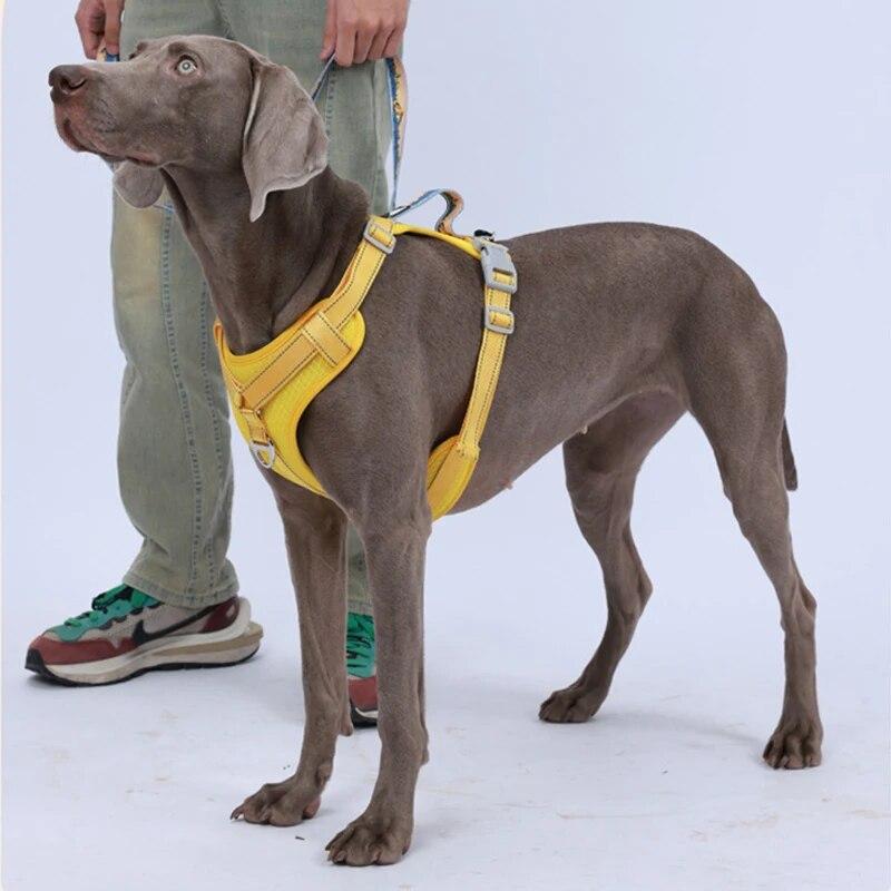 Hundegeschirr ohne Ziehen für mittelgroße und große Hunde, reflektierende Weste mit Griff, Welpenhalsband, Geschirre, Haustier-Zubehör für Spaziergänge im Freien