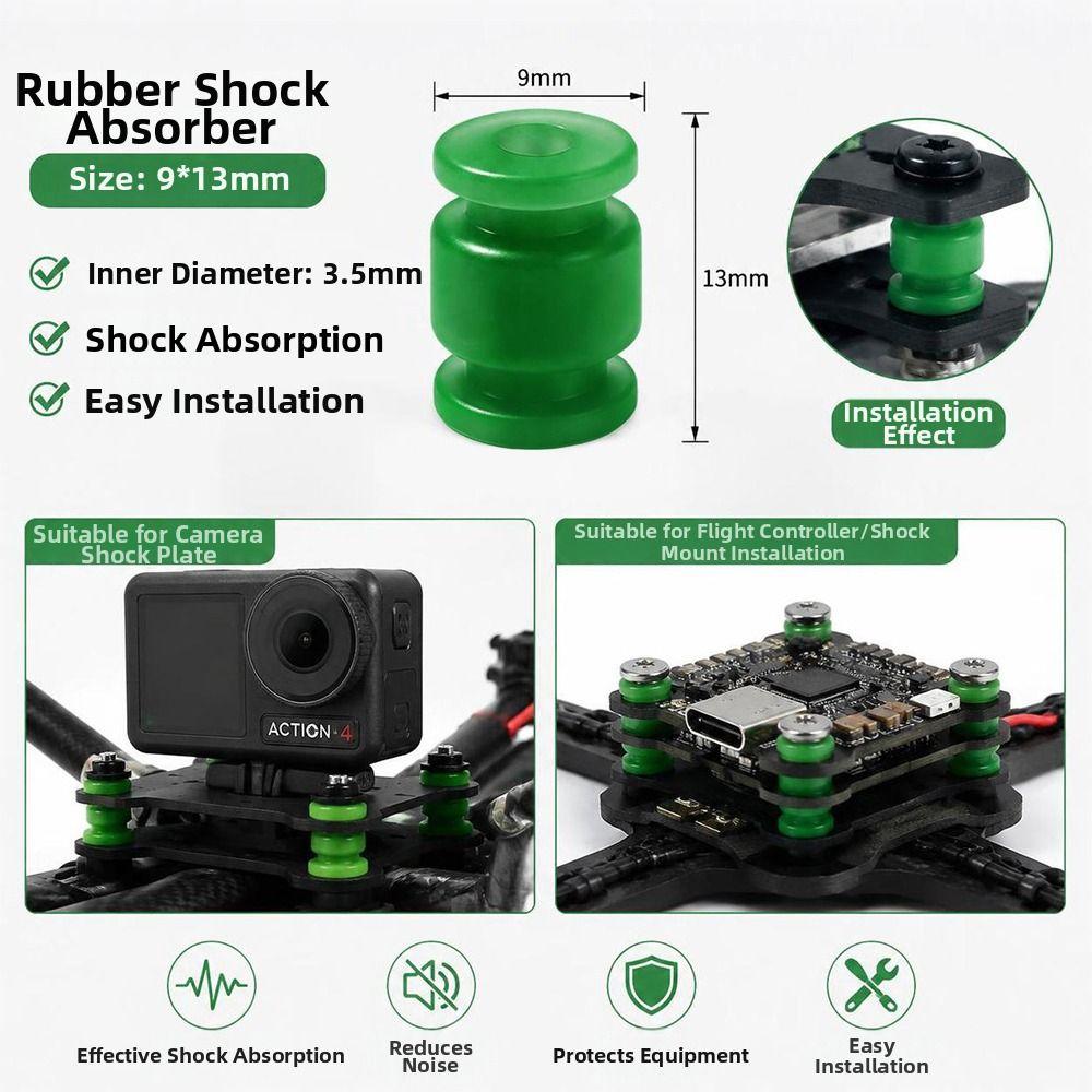 10pcs 13x9x3.5mm Rubber Damper Balls RC Drone Part For F4 F7 Flight Controller/FPV Quadcopter