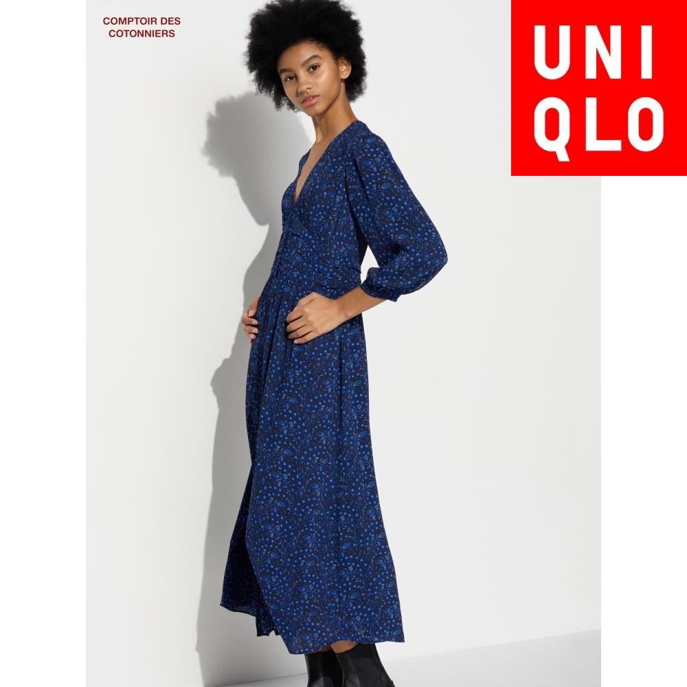

Длинное платье Uniqlo Japan Rayon Print