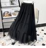 2023 Women's High-End Tulle A-Line Bowknot Midi Skirt for Spring and Autumn