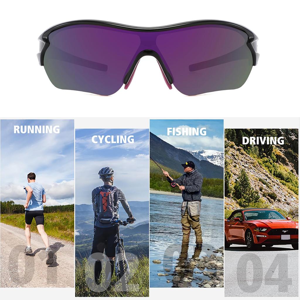[SINSPORT Eyewear] Sunglasses, Sports, UV400, TAC Polarized Lenses, Suitable for All Types of Sports, Golf, Fishing, Running, Baseball, Cycling,