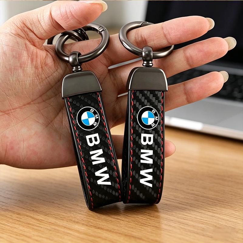 Carbon Fibre Motorcycle Car Keychain Key Chain for BMW M 1 3 4 5 6 7 Series X1 X3 X4 X5 X6 X7 F20 F39 F48 E46 E60 E36 E3 Sticker bljm36