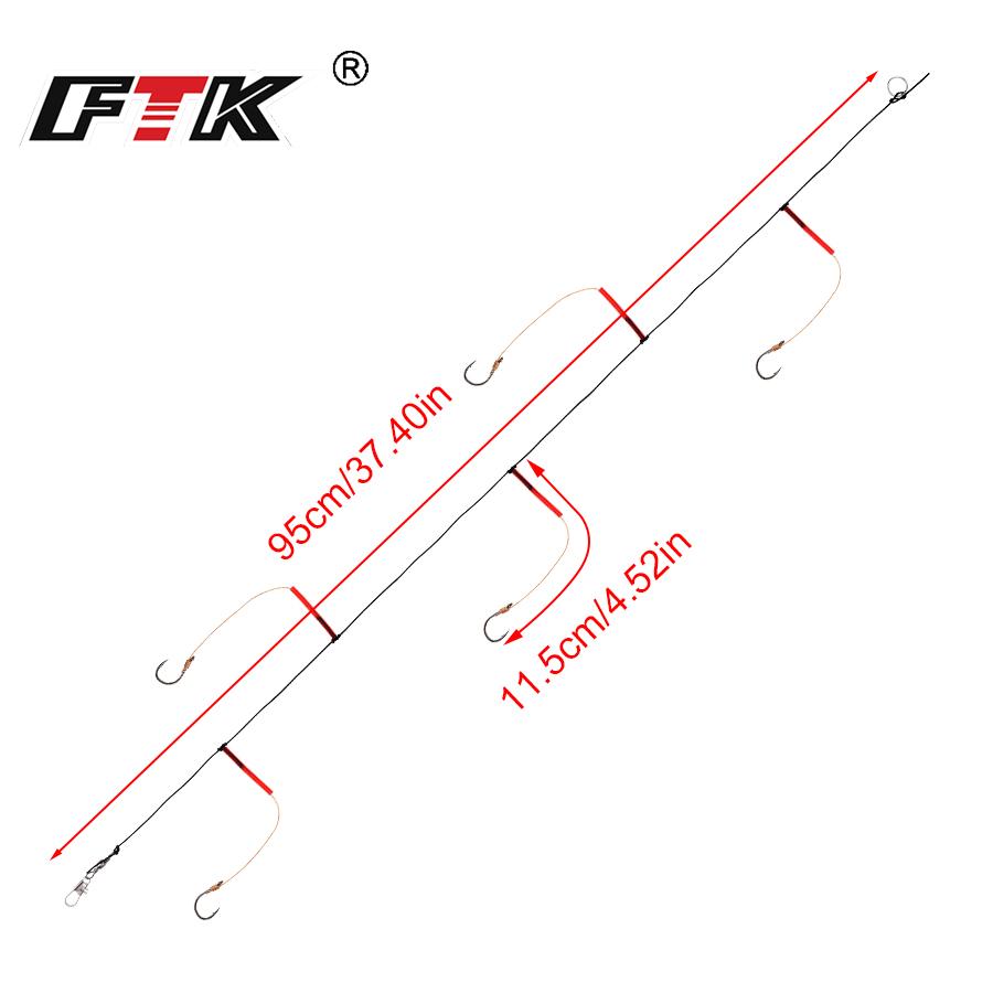 1 hak obrotowy ze stali wysokowęglowej z 5 małymi haczykami Sprzęt wędkarski, sprzęt spinningowy, przynęta, przynęty
