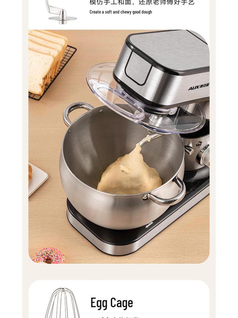 10L Multifunctional Chef Machine: Dough Mixer, Stand Mixer & Egg Beater for Home & Commercial Use