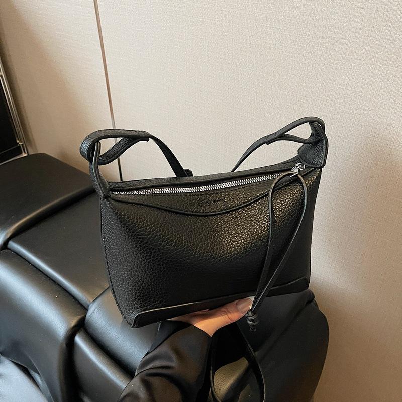 New small bag women's 2025 summer new lychee pattern shoulder bag commuter women's bag versatile fashion messenger bag