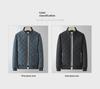 Herren Cross-Border Winddichte Jacke mit Stehkragen: Verdickt, mit Baumwolle gefüttert, lässig, warm, vielseitig für Herbst und Winter