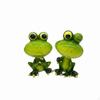 2 Pieces Cute Resin Frog Couple Nordic Design Theme Figurines Creative Decorative