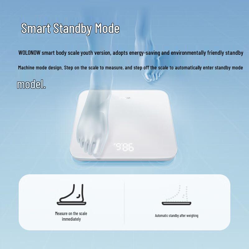 WOLONOW Smart Rechargeable Weight Scale (CN Version)