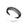 Flocking Bezel Hair Hoops For Women Ladies Solid Color Toothed Non-Slip Headband Hair Band Hair Accessories