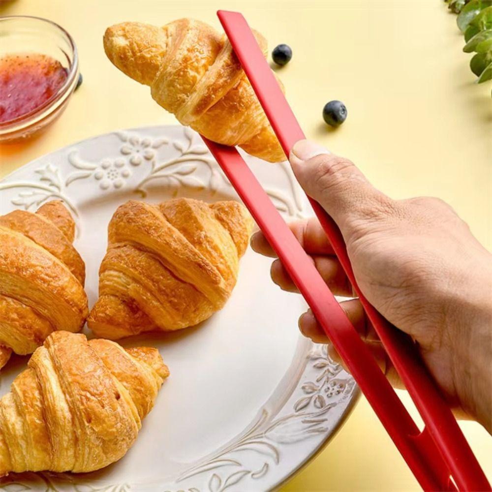 Long Handle Kitchen Cooking Clip Non-slip Barbecue Salad Clip Trivet Tongs  Kitchen Cooking Tools