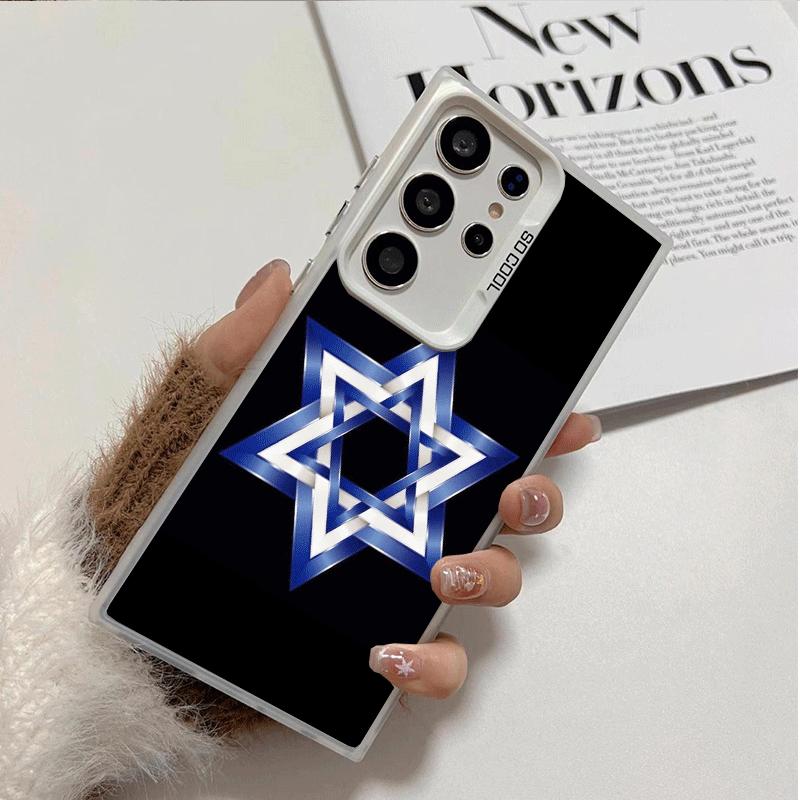 David Jewish Star Symbol Shockproof Phone Case for Samsung Galaxy S26 Edge S25 Ultra S24 FE S23 Plus S21 Cover Anti Fall Fundas