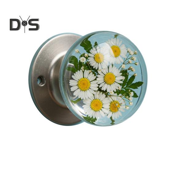 Puxador de Porta Decorativo Alta Durabilidade Instalação Simples Inspirado na Natureza Puxador de Porta Transparente Puxador de Armário