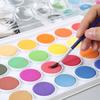 12/16/18 Cores Portátil Sólido Aquarela Tinta Conjunto Aquarela Pincel Caneta Para Pintura Infantil Material de Arte