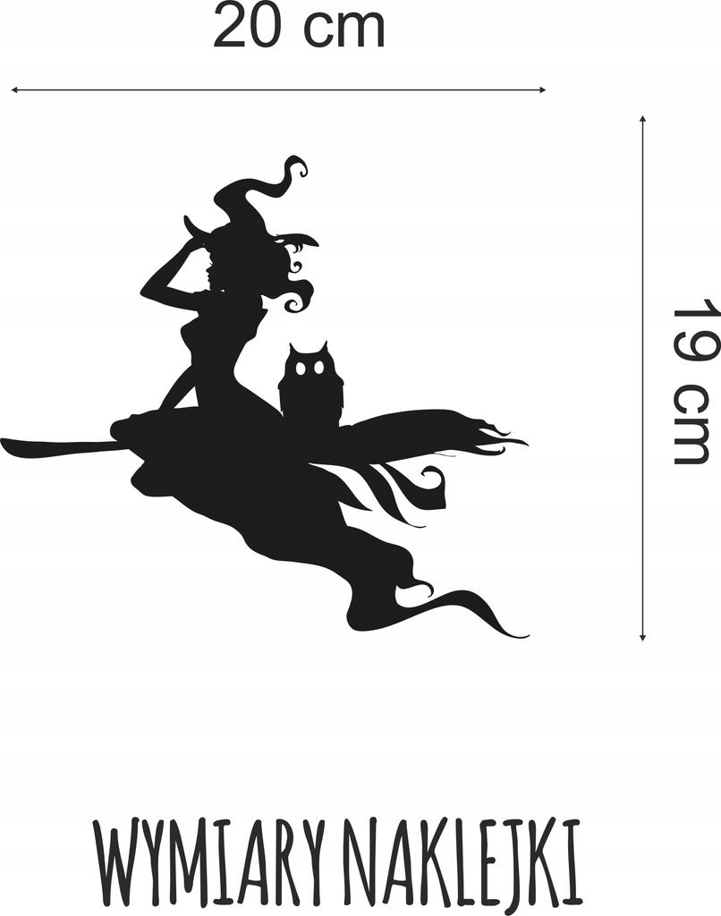 Large Halloween sticker Witch on a Broomsticker Wall Stickers NH_011