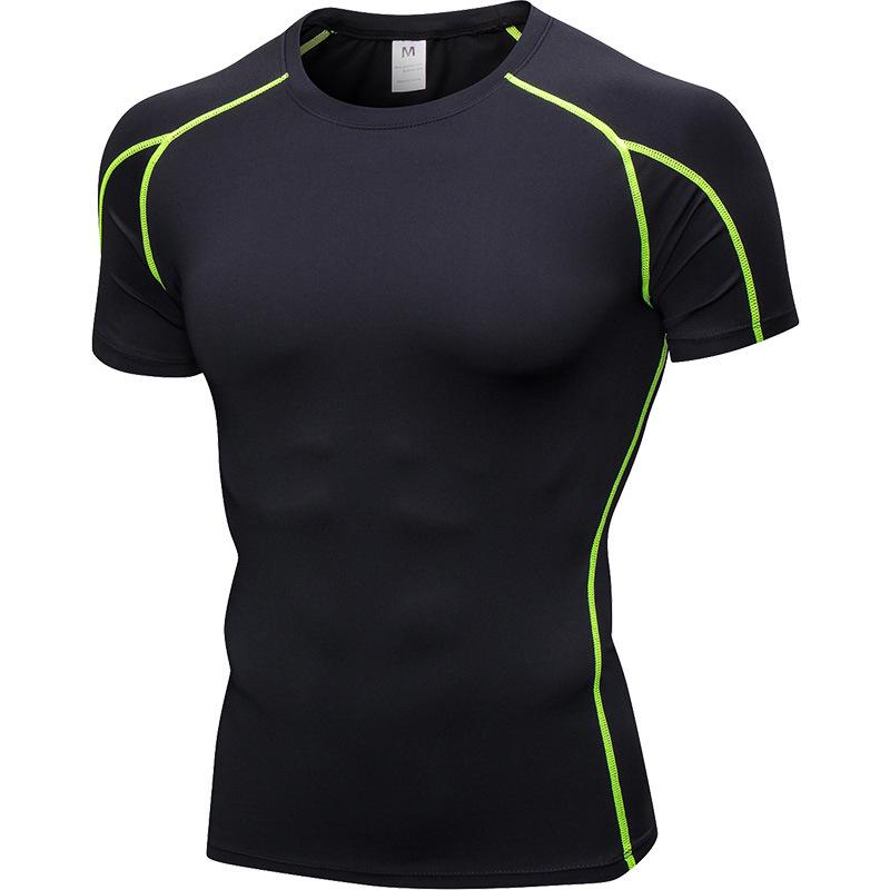 Men's Quick-Dry Compression Fitness T-Shirt - Short Sleeve