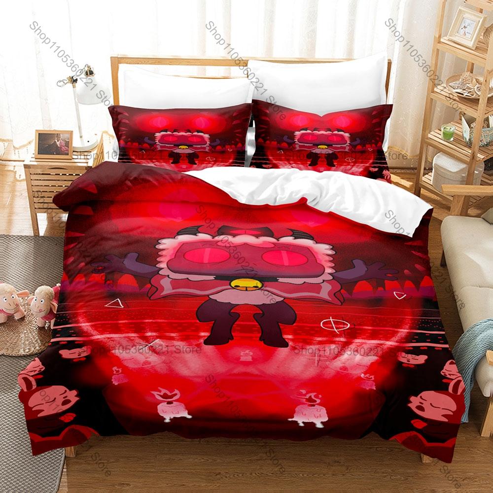 Cool Roguelike Cult Of The Lamb Game Merch Duvet Cover Set 1 Duvet Cover + 2 Pillowcases Soft Microfiber For Gamer Fans