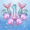 6Pcs Mermaid Tail Shell Set Suitable for Marine Theme Birthday Party Decoration Supplies Summer Beach Parties Wedding Decoration