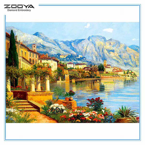 

ZOOYA DIY 3D Алмазная вышивка Крестиком Главная Декор Гора