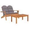 Vidaxl 3-Cz. Adirondack Garden Lounge Set, Acacia Wood