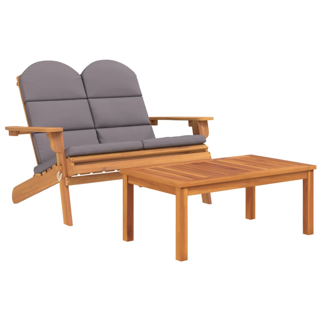 Vidaxl 3-Cz. Adirondack Garden Lounge Set, Acacia Wood