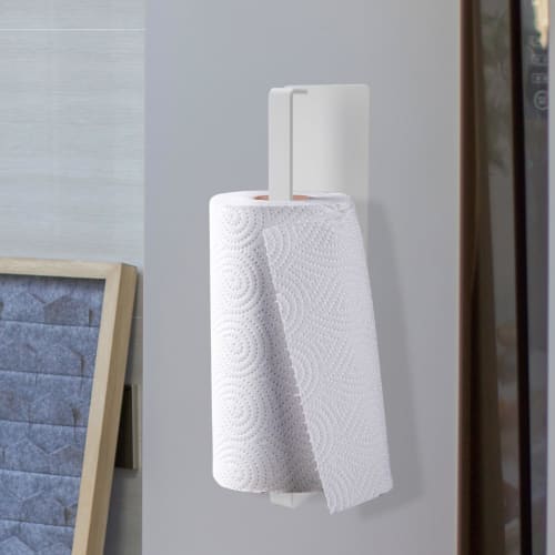 UMJCWELL Magnetic Paper Holder/Towel Rack, Kitchen Magnetic Towel Hanger, Wide, Matte Finish, Strong Magnetic Power, Convenient for Refrigerators, Was