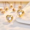 Silver Needle French Retro Zircon Love Niche Design Earrings Fashion Personality Earrings Simple Premium Earrings Women 2026