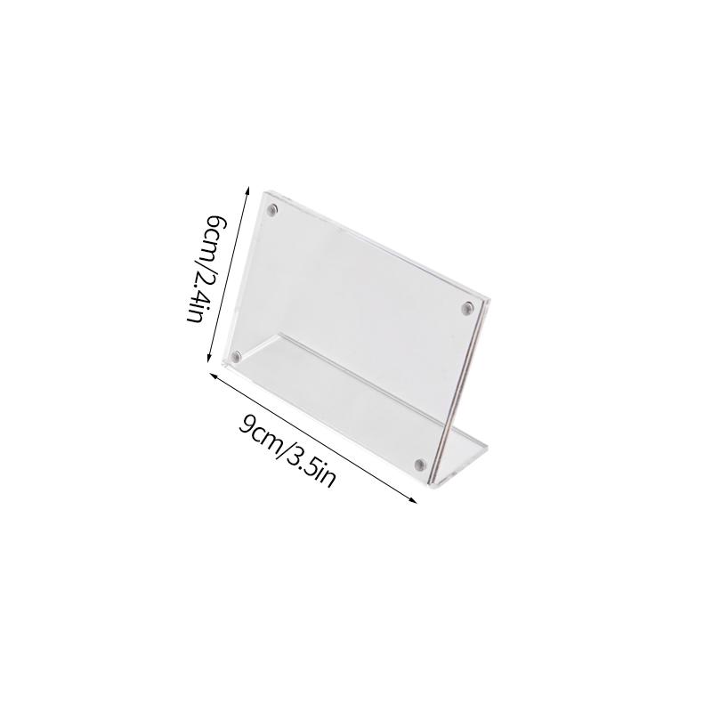 Transparent Photo Frames Acrylic Magnetic Kpop Idol Photocard Holder Desktop Ornament Photo Card Collect Poster Display Stand