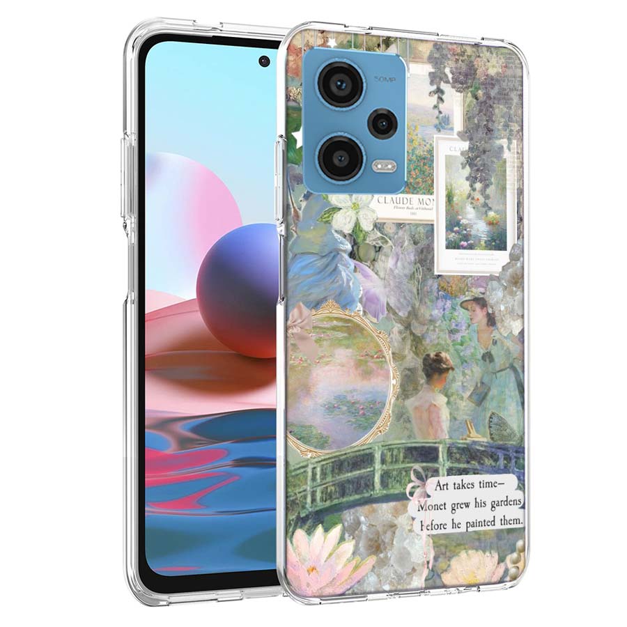 Claude Monet Art Phone Case For Redmi Note 13 12 14 15 Pro Plus 13R 11 11T 11E 11S 10 Pro 10S 9 9S Cover Cell Clear TPU Capa Cas